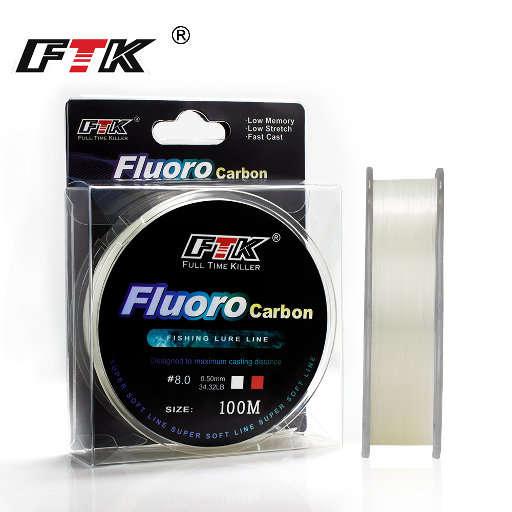 FTK 100m 4.13-34.32LB Ligne de - Fluorocarbon Line avis et prix