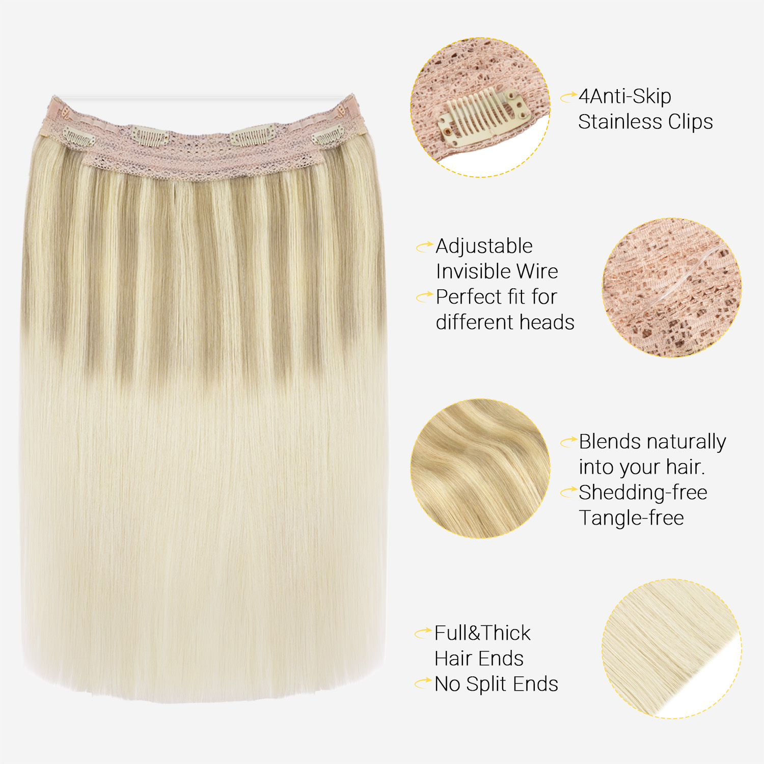 Extensions de cheveux Halo Sun - Tippet Line avis et prix